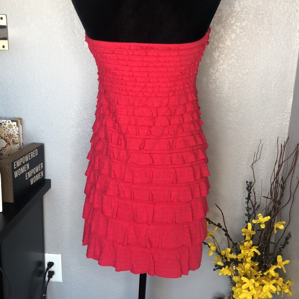 Express Pink Ruffle Dress - Picture 5 of 8